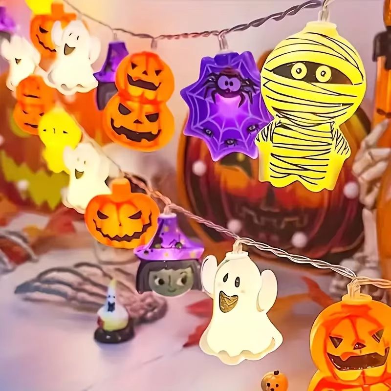 Halloween LED Fairy Tale Lights Battery Operated 10 20 30 LED String Lights For Home Party Indoor D 1