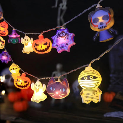 Halloween LED Fairy Tale Lights Battery Operated 10 20 30 LED String Lights For Home Party Indoor D 6
