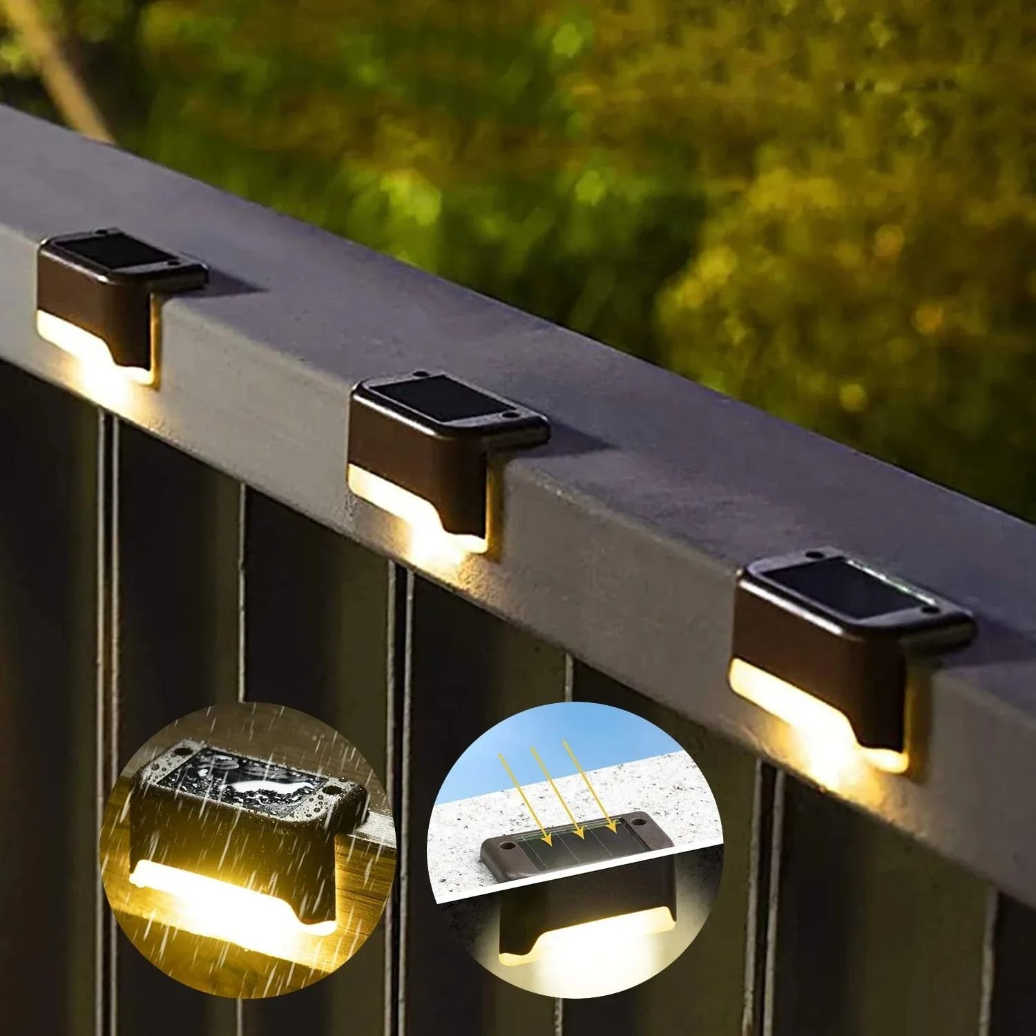 Solar LED Outdoor Step Light Set For Garden Patio And Deck Decoration 1
