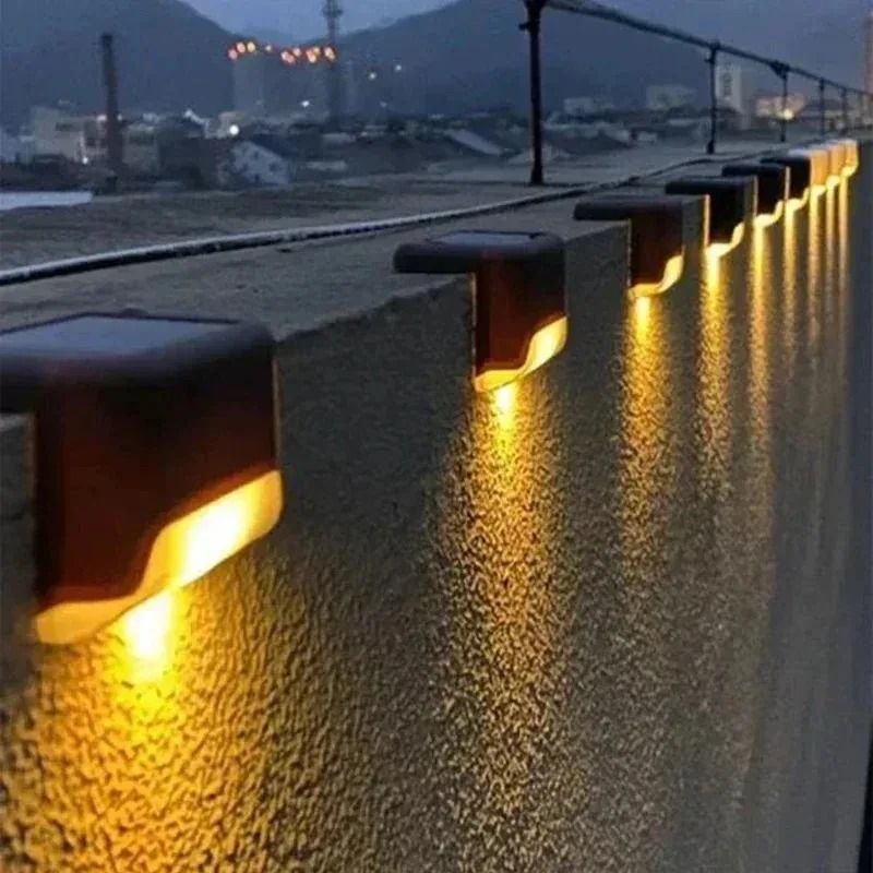 Solar LED Outdoor Step Light Set For Garden Patio And Deck Decoration 2