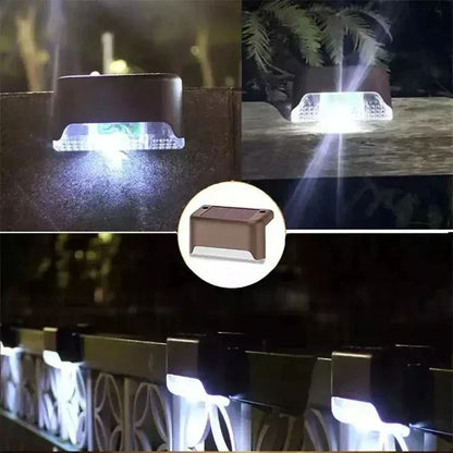 Solar LED Outdoor Step Light Set For Garden Patio And Deck Decoration 7