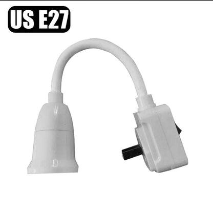 Direct Plug In Rotary Lamp Holder With Switch For E27 Bulb Socket 10