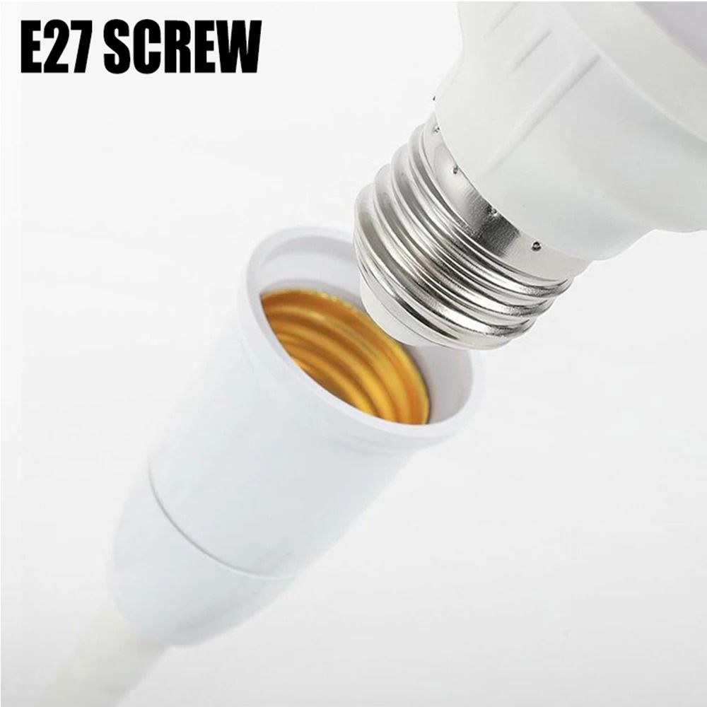Direct Plug In Rotary Lamp Holder With Switch For E27 Bulb Socket 5