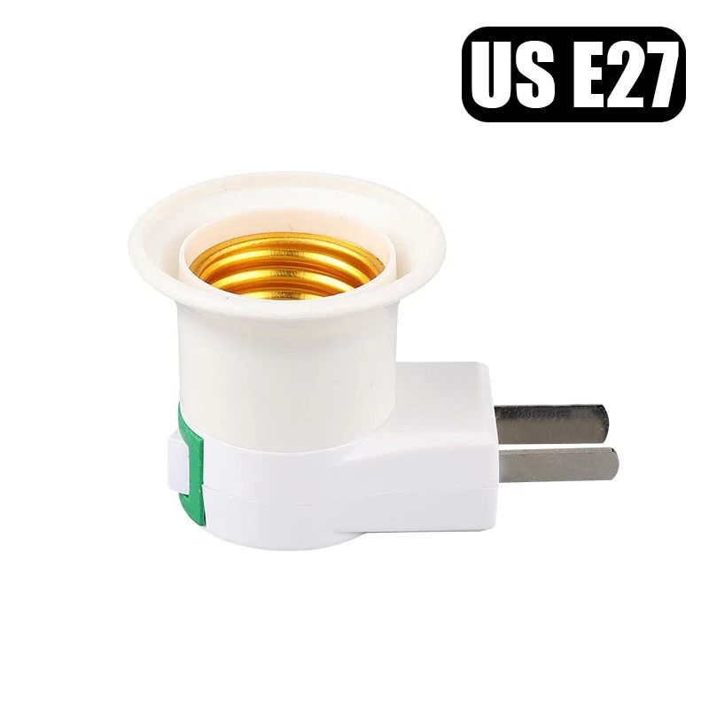 Direct Plug In Rotary Lamp Holder With Switch For E27 Bulb Socket 7