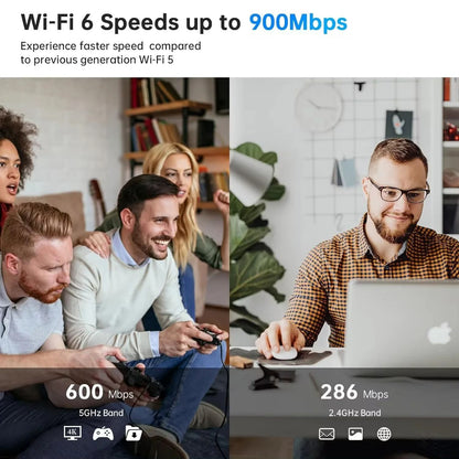 High Speed Dual Band Wireless Adapter With Bluetooth Connectivity 1