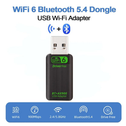 High Speed Dual Band Wireless Adapter With Bluetooth Connectivity 2