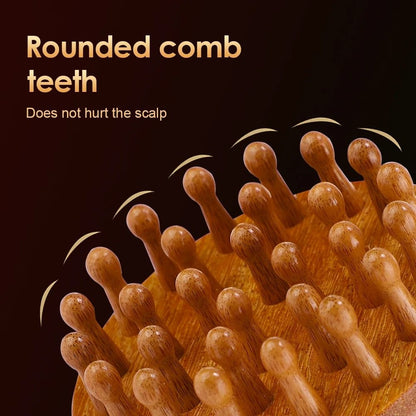 Product Name Multi Functional Wood Therapy Massage Comb Sandalwood Scalp Massager 1