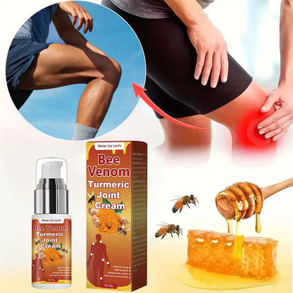 Bee Venom & Turmeric Joint Cream – Hypoallergenic Soothing Moisturizer with Natural Honey & Glycerin for All Skin Types
