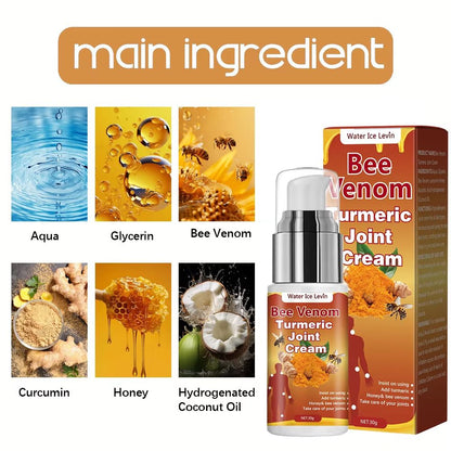 Bee Venom  Turmeric Joint Cream  Hypoallergenic Soothing Moisturizer With Natural Honey  Glycerin F 2