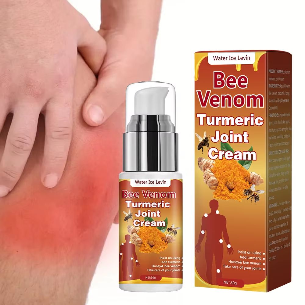 Bee Venom  Turmeric Joint Cream  Hypoallergenic Soothing Moisturizer With Natural Honey  Glycerin F 3