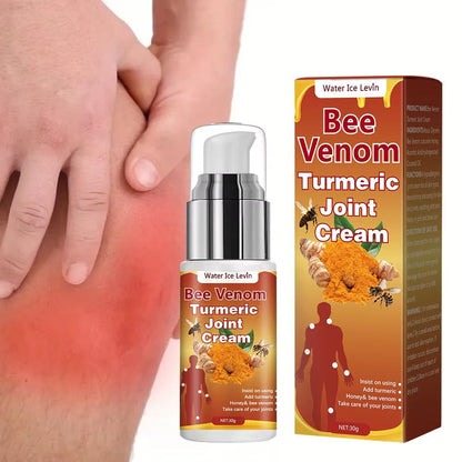 Bee Venom  Turmeric Joint Cream  Hypoallergenic Soothing Moisturizer With Natural Honey  Glycerin F 3