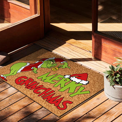 Christmas Door Mat – Outdoor Welcome Mat for Front Door, Funny Anti-Slip Rug (23.7 x 15.9 Inch)