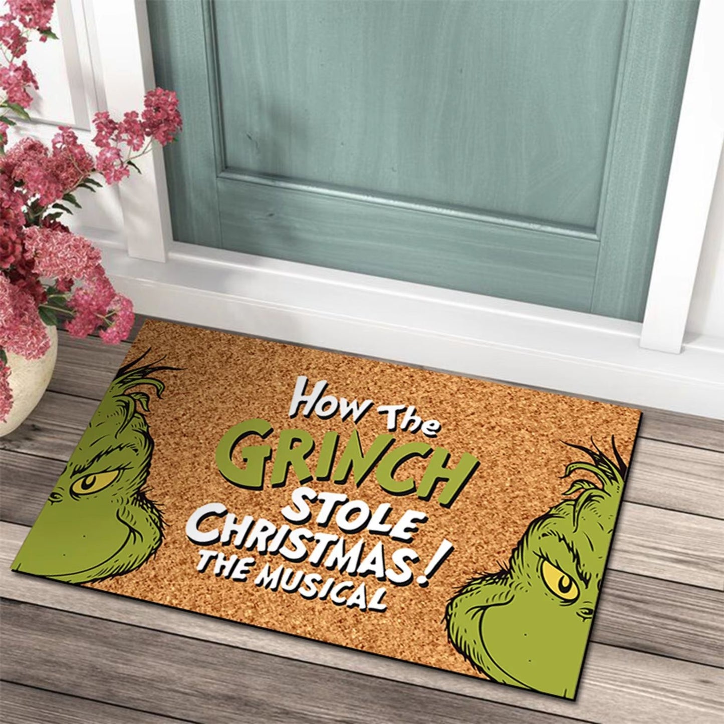 Christmas Door Mat  Outdoor Welcome Mat For Front Door Funny AntiSlip Rug 237 X 159 Inch 6