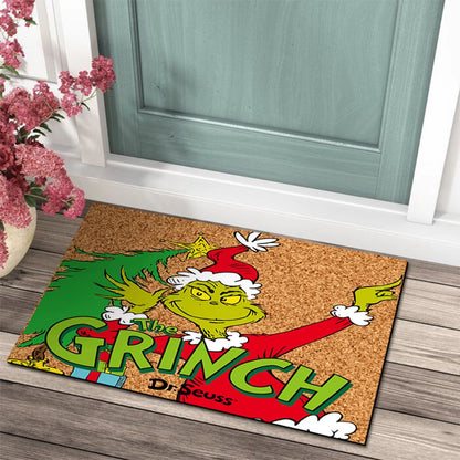 Christmas Door Mat  Outdoor Welcome Mat For Front Door Funny AntiSlip Rug 237 X 159 Inch 8