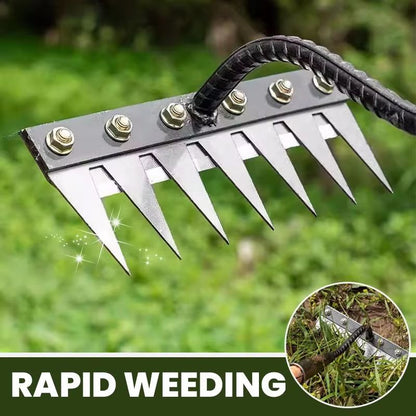 5678 Teeth Agricultural Rake  Manganese Steel Soil Loosening  Weeding Tool MultiUse Agricultural St 2