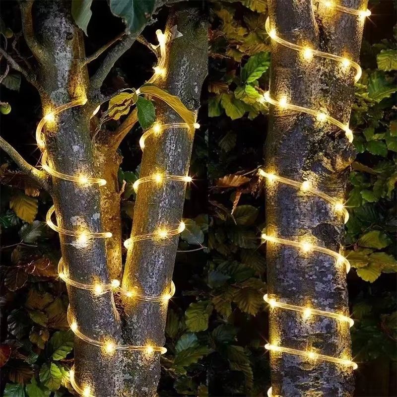 LED Solar Rope Lights  50100200 LEDs Waterproof Outdoor String Lights With 8 Modes For Garden Chris 4