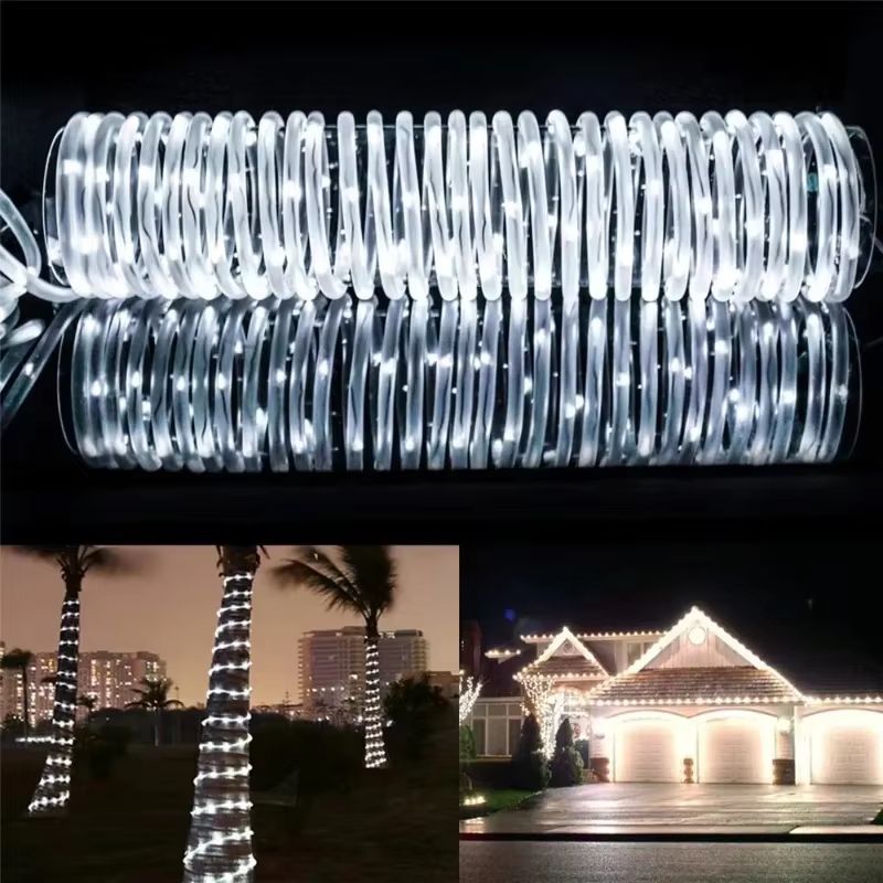 LED Solar Rope Lights  50100200 LEDs Waterproof Outdoor String Lights With 8 Modes For Garden Chris 5