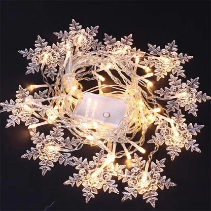 32M Christmas Snowflakes LED String Lights  Flashing Fairy Curtain Lights Waterproof For Holiday Pa 4