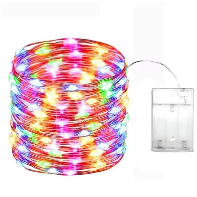5M LED Fairy Lights  Battery Operated Copper Wire Garland String Lights For Outdoor Garden Party We 9