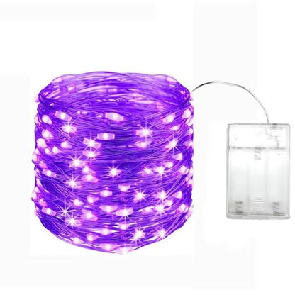 5M LED Fairy Lights  Battery Operated Copper Wire Garland String Lights For Outdoor Garden Party We 12