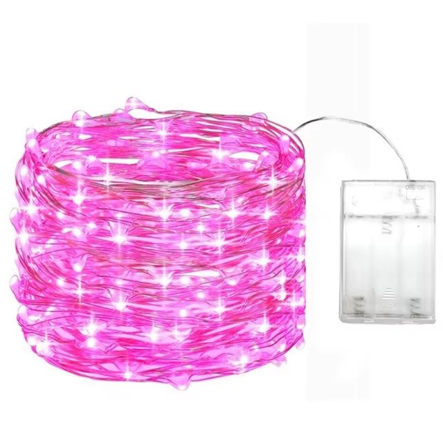 5M LED Fairy Lights  Battery Operated Copper Wire Garland String Lights For Outdoor Garden Party We 13