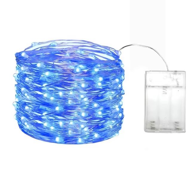 5M LED Fairy Lights  Battery Operated Copper Wire Garland String Lights For Outdoor Garden Party We 6