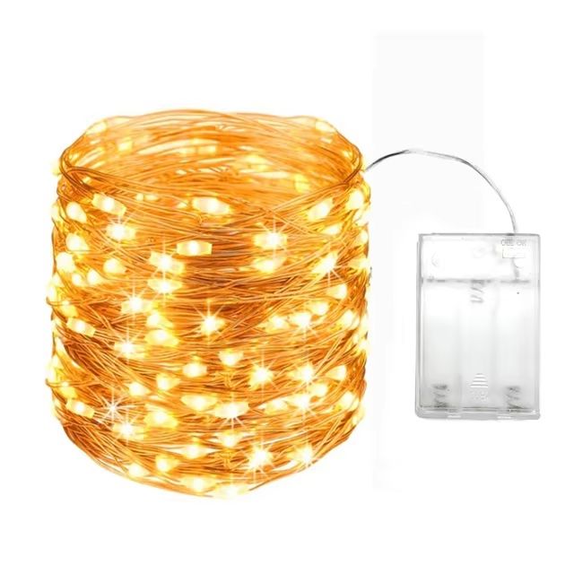5M LED Fairy Lights  Battery Operated Copper Wire Garland String Lights For Outdoor Garden Party We 7
