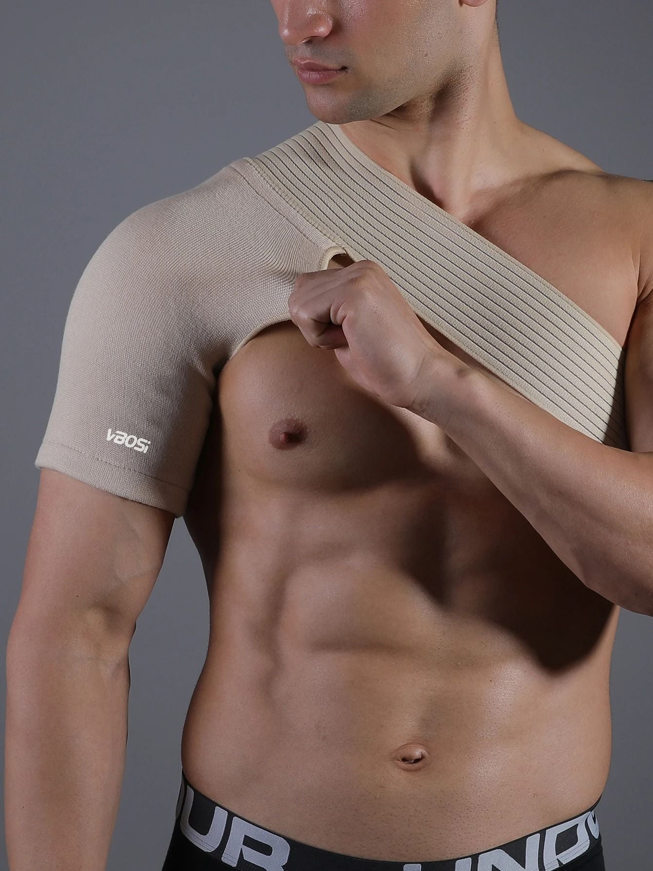 Breathable Elastic Shoulder Support Upper Back Brace 3