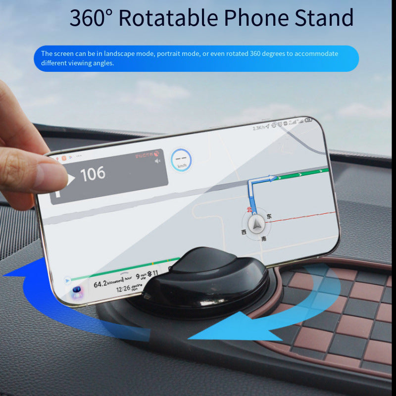 Non Slip Dashboard Mat With Rotation Phone Mount Car Anti Slip Holder Adhesive Dashboard Phone Stan 3