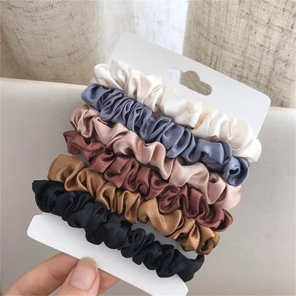 Satin Scrunchies for Girls, Satin Hair Scrunchies for Women, Softer Than Silk Scrunchies for Hair