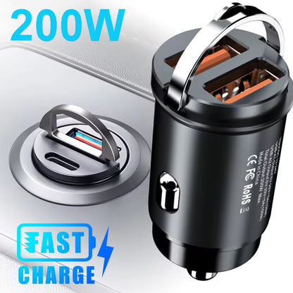 Fast Charging Car USB Type C Charger, PD Mini Car Charger, Compatible with Xiaomi Samsung Huawei iPhone