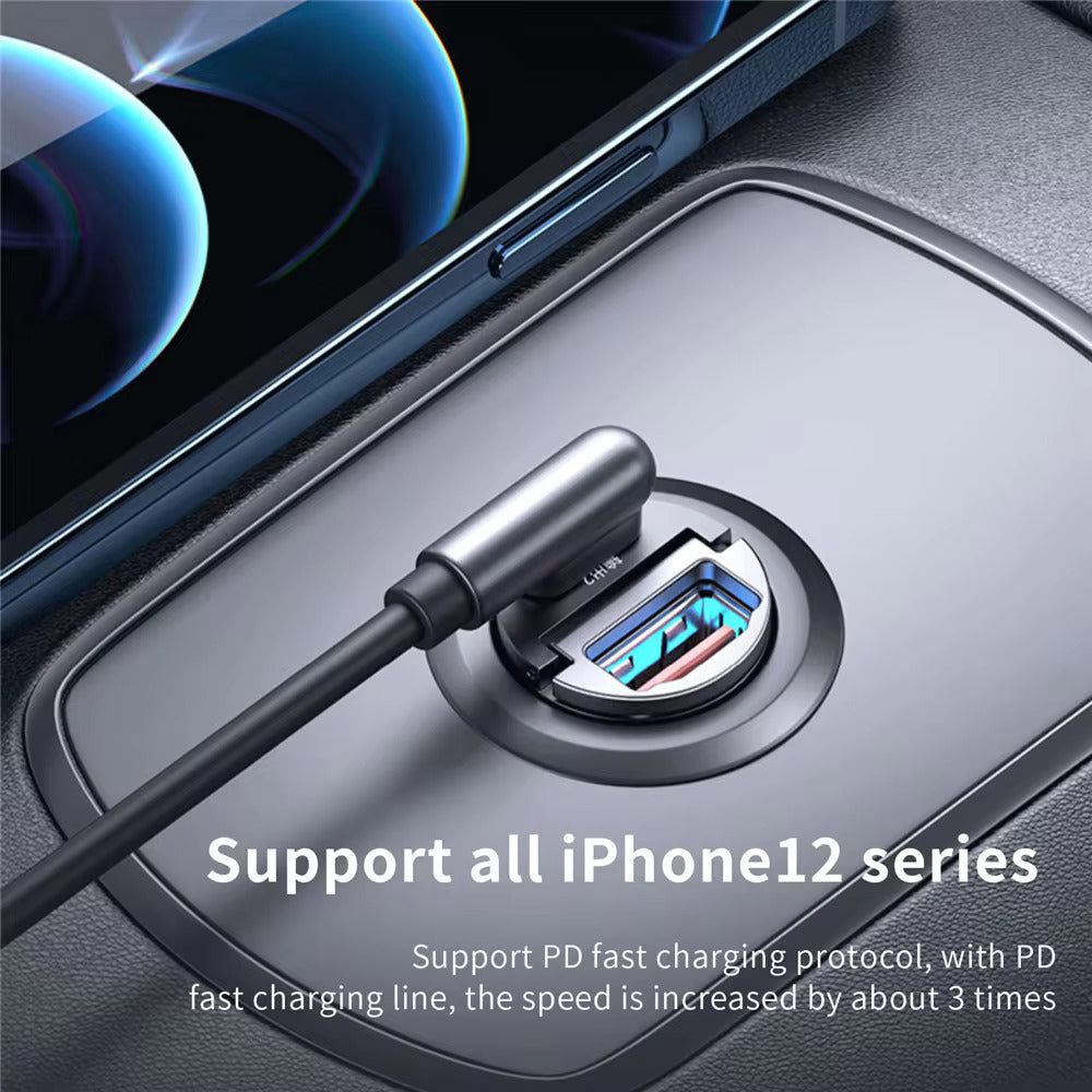 Fast Charging Car USB Type C Charger, PD Mini Car Charger, Compatible with Xiaomi Samsung Huawei iPhone