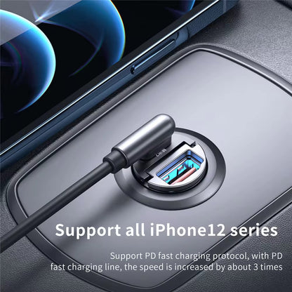 Fast Charging Car USB Type C Charger, PD Mini Car Charger, Compatible with Xiaomi Samsung Huawei iPhone