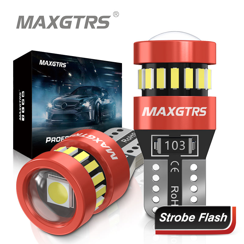Canbus Light Bulbs, Flash Strobe Parking Wedge Lamps, Car Clearance Lights White Red Yellow Ice Blue