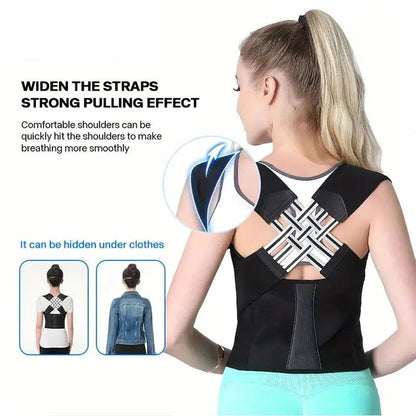 Back Brace Posture Corrector For Women And Men Adjustable Upper And Lower Back Support 3