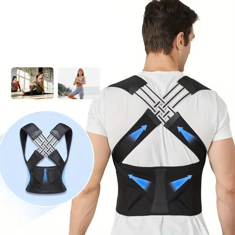 Back Brace Posture Corrector For Women And Men Adjustable Upper And Lower Back Support 4
