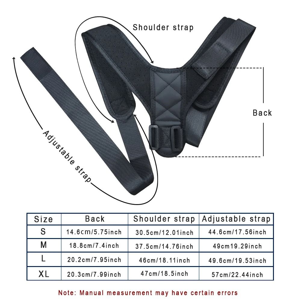 Back Posture Correction Belt For Men And Women Adjustable Shoulder Support Brace 5