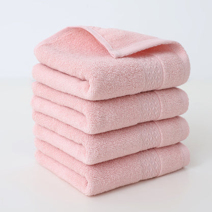 Pure Cotton Square Towels, Soft and Highly Absorbent, Ideal for Face, Household, and Bathing Use