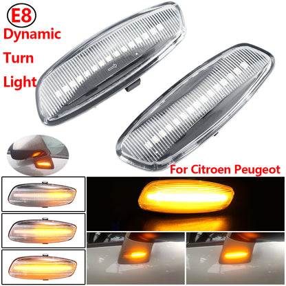 Sequential LED Side Marker Light Dynamic Turn Signal Blinker For Cars 6