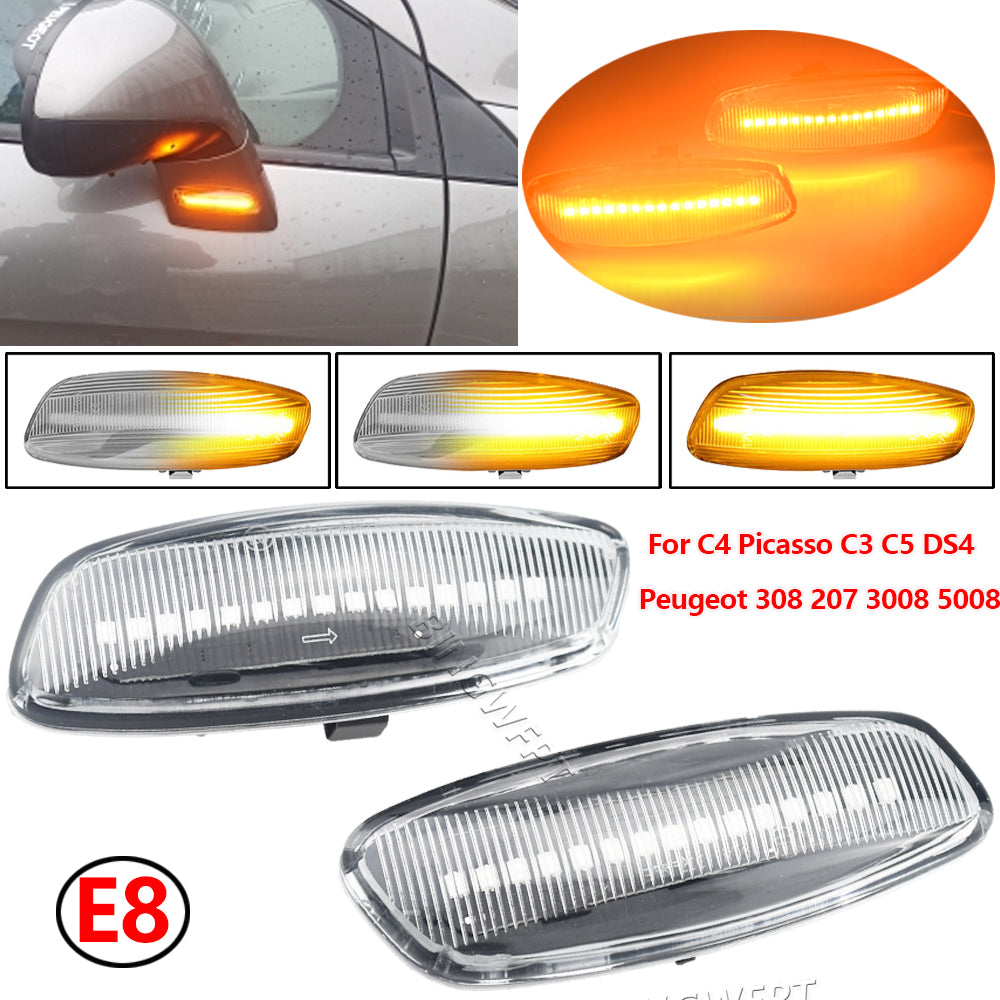 Sequential LED Side Marker Light Dynamic Turn Signal Blinker For Cars 4