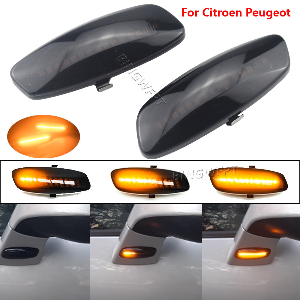 Sequential LED Side Marker Light Dynamic Turn Signal Blinker For Cars 7