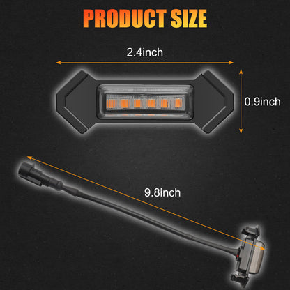 LED Front Grill Light Universal Car Grille Light DRL Daytime Running Lamp 4