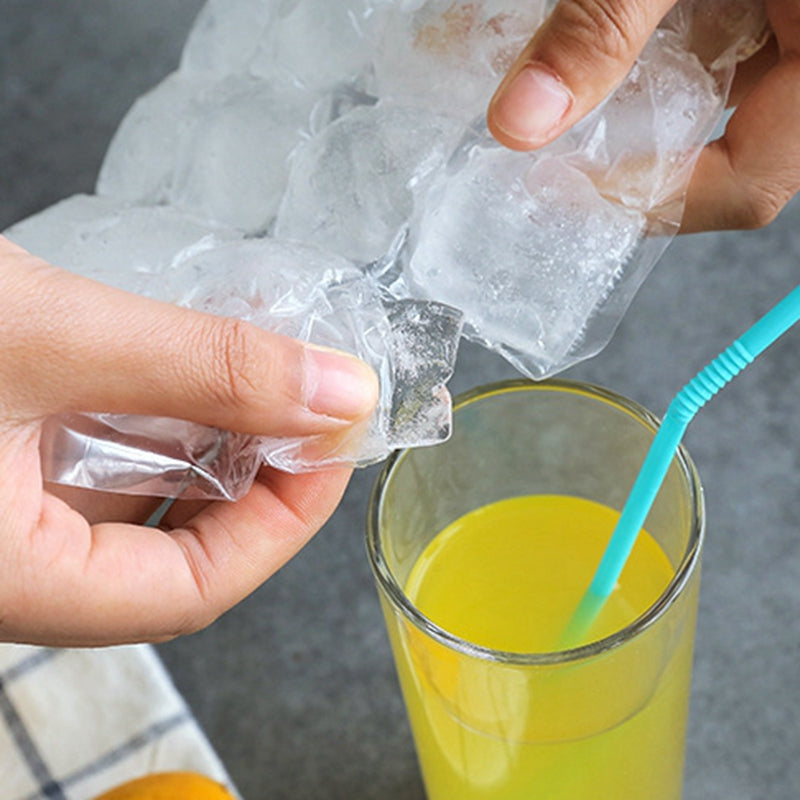 Bag Box Disposable Ice Cube Mold SelfSealing Ice Making Bags Edible Frozen Ice Tray Bag Lattice Ice 2