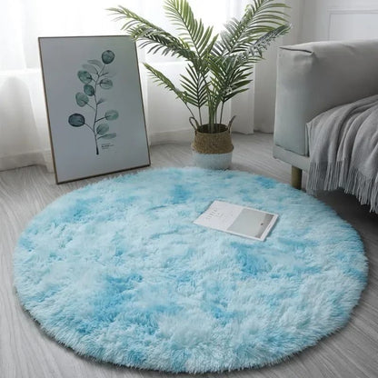 Super Soft Plush Round Rug Mat For Bedroom And Living Room Decoration 9