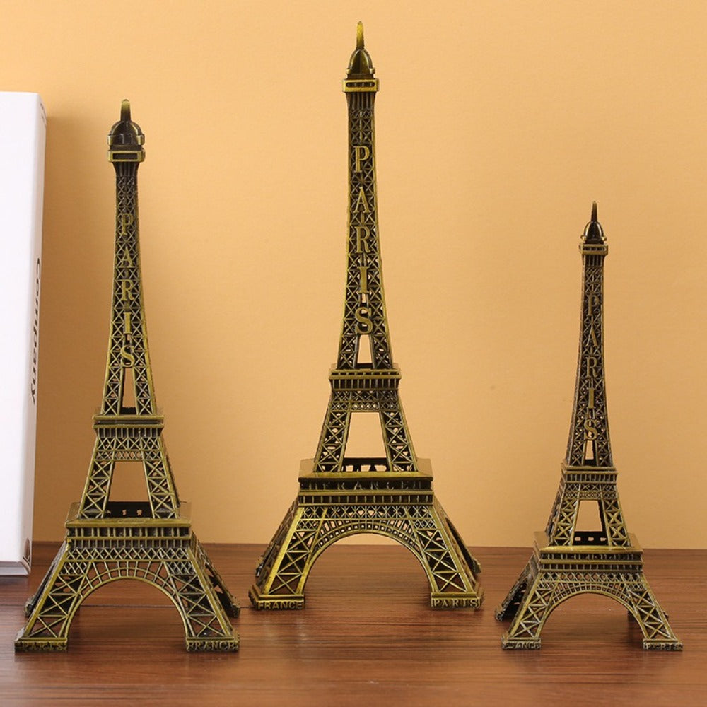 Metal Eiffel Tower Statue, Exquisite Design Architecture Collectible, Decorative Ornament, Home Decor Gift