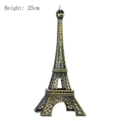 Metal Eiffel Tower Statue Exquisite Design Architecture Collectible Decorative Ornament Home Decor  6