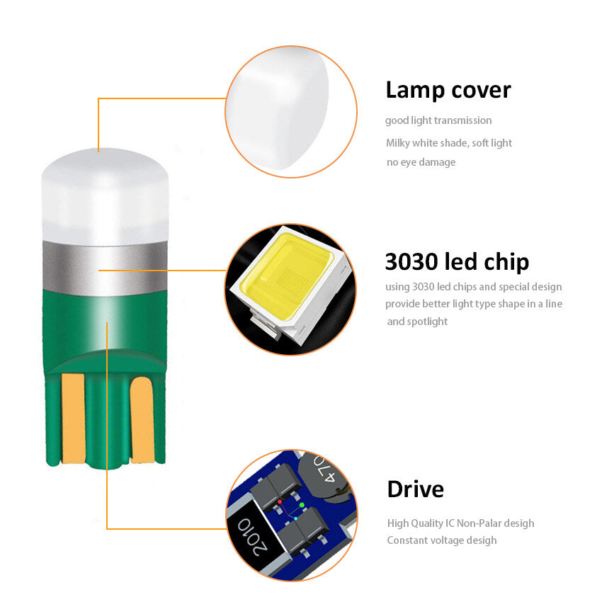 SMD LED Car Dome Light Super Bright Auto Reading Lamp Vehicle Door Bulb White 2