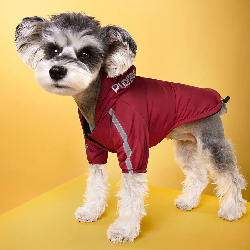 Reflective Pet Coat Waterproof Dogs Clothes Warm Fleece Winter Dog Jacket Puppy Raincoat Chihuahua  2