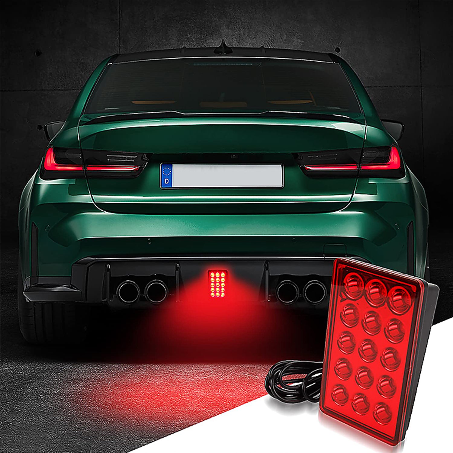 Led Rear Tail Lights, Flash Brake Pilot Lights, Auto Reverse Stop Safety Signal Lamps