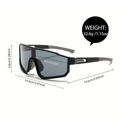 Mens Oversized Cycling Sunglasses Windproof UV Protection Sports Glasses For Outdoor Riding 4
